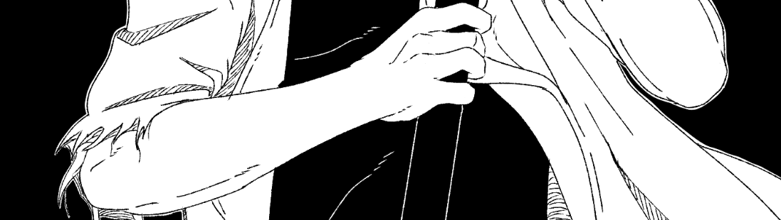 Kawaki's arm and torn sleeve, holding a metal rod.